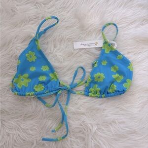 Heavy Manners Miss August front tie bikini top
